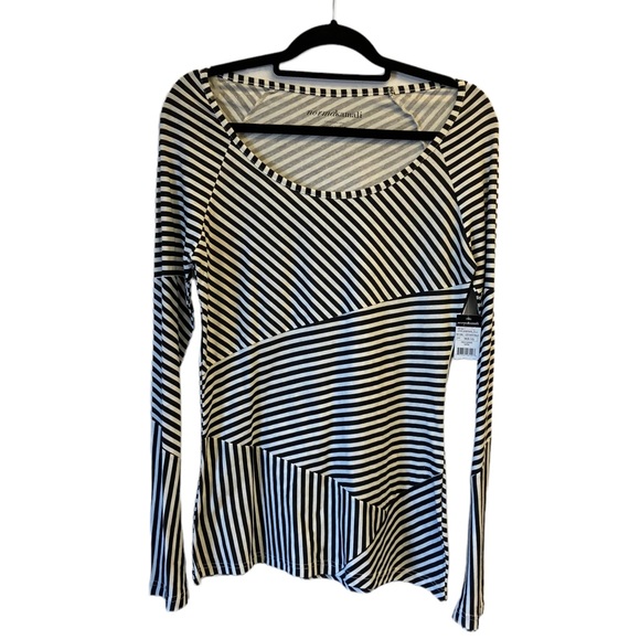 Norma Kamali Tops - NWT Norma Kamari Striped Long Sleeve Top